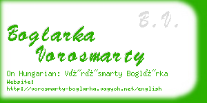 boglarka vorosmarty business card